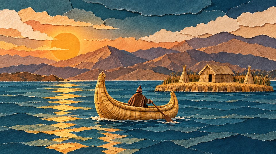 Lake Titicaca at sunrise